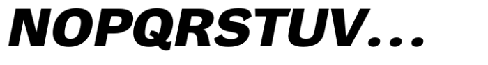 DynaGrotesk Extra Expanded Black Italic Font UPPERCASE