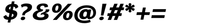 DynaGrotesk Extra Expanded Bold Italic Font OTHER CHARS