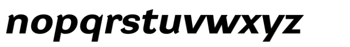 DynaGrotesk Extra Expanded Bold Italic Font LOWERCASE