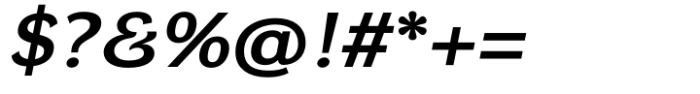 DynaGrotesk Extra Expanded Medium Italic Font OTHER CHARS