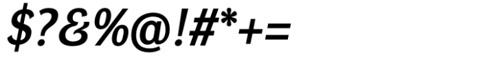 DynaGrotesk Medium Italic Font OTHER CHARS