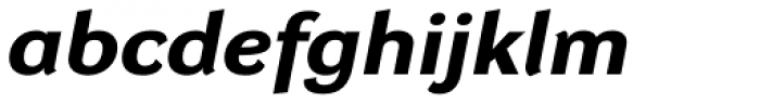 DynaGrotesk Pro 52 Bold Italic Font LOWERCASE