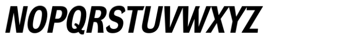 DynaGrotesk Semi Condensed Bold Italic Font UPPERCASE
