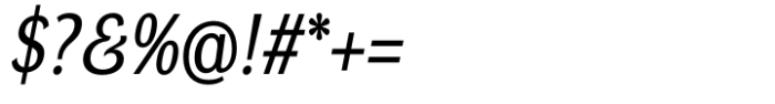DynaGrotesk Semi Condensed Italic Font OTHER CHARS