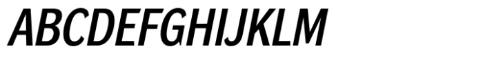 DynaGrotesk Semi Condensed Medium Italic Font
