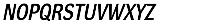 DynaGrotesk Semi Condensed Medium Italic Font UPPERCASE