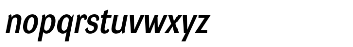 DynaGrotesk Semi Condensed Medium Italic Font LOWERCASE