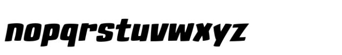 Dynamic Duo Heavy Italic Font LOWERCASE