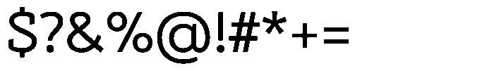 Dynamio Regular Font OTHER CHARS