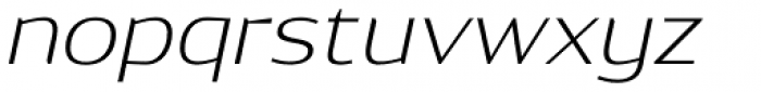 Dynasty ExtraLight Italic Font LOWERCASE