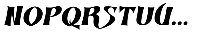 Dynasty Fantasy Black Italic Font UPPERCASE