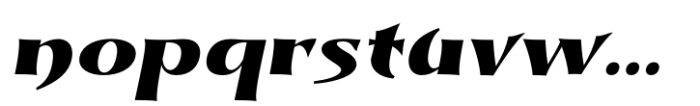 Dynasty Fantasy Black Italic Font LOWERCASE