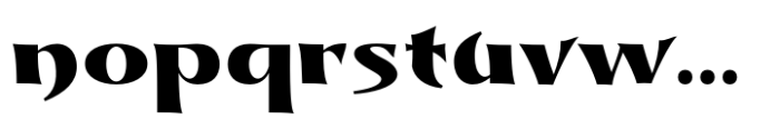 Dynasty Fantasy Black Font LOWERCASE