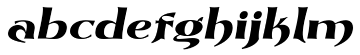 Dynasty Fantasy Bold Italic Font LOWERCASE