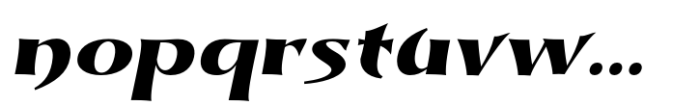 Dynasty Fantasy Extra Bold Italic Font LOWERCASE