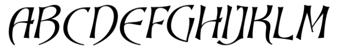 Dynasty Fantasy Extra Light Italic Font UPPERCASE