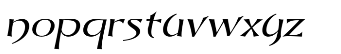 Dynasty Fantasy Extra Light Italic Font LOWERCASE