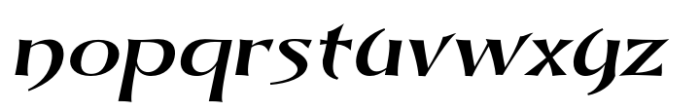 Dynasty Fantasy Italic Font LOWERCASE