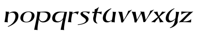 Dynasty Fantasy Light Italic Font LOWERCASE