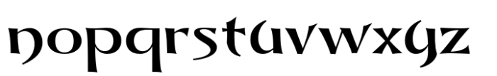 Dynasty Fantasy Regular Font LOWERCASE