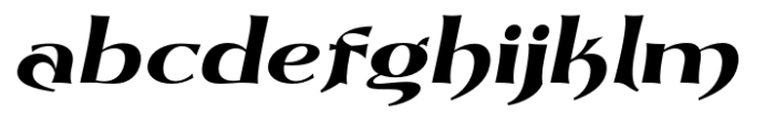 Dynasty Fantasy Semi Bold Italic Font LOWERCASE