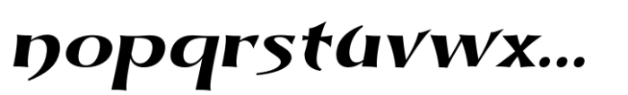 Dynasty Fantasy Semi Bold Italic Font LOWERCASE