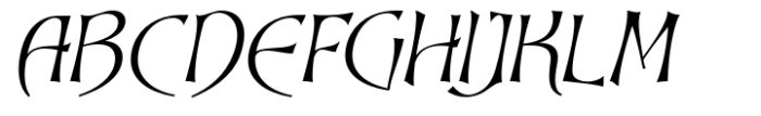 Dynasty Fantasy Thin Italic Font UPPERCASE