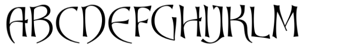 Dynasty Fantasy Thin Font UPPERCASE