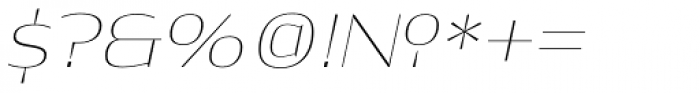 Dynasty Thin Italic Font OTHER CHARS