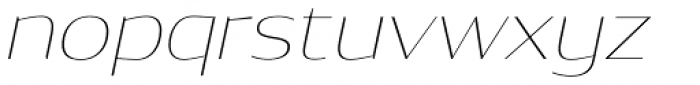 Dynasty Thin Italic Font LOWERCASE