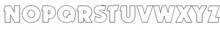 Dynar Outline Font UPPERCASE