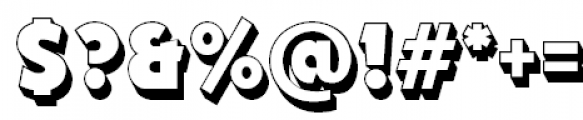 Dynar Shadow Font OTHER CHARS