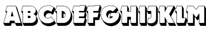 Dynar Shadow Font UPPERCASE