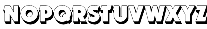 Dynar Shadow Font UPPERCASE