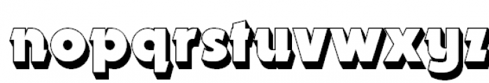 Dynar Shadow Font LOWERCASE