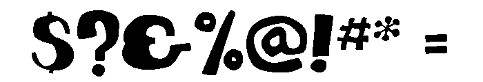 Dynatomic Regular Font OTHER CHARS