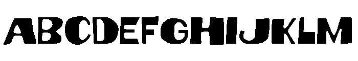 Dynatomic Regular Font UPPERCASE