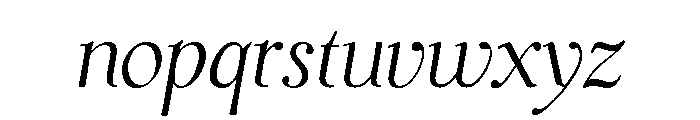 Dyrynk Regular Italic Font LOWERCASE