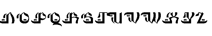 Dzakiyah DEMO Font UPPERCASE