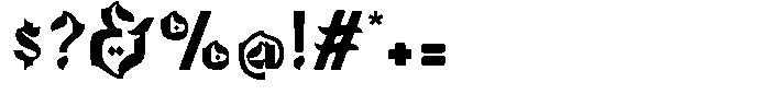 Dzakiyah Regular Font OTHER CHARS
