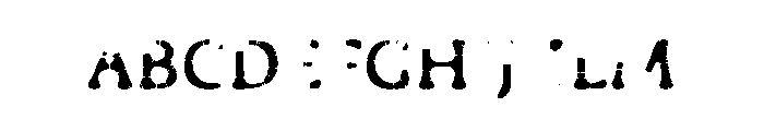 E Turing Font UPPERCASE