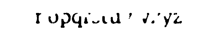 E Turing Font LOWERCASE