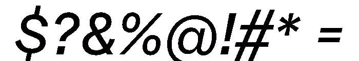 E8888Web Italic Font OTHER CHARS