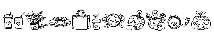 Earth Day Doodles Font OTHER CHARS