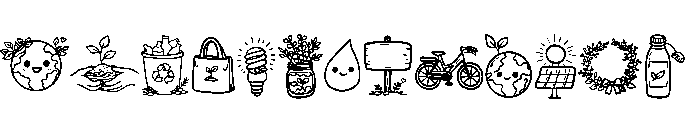 Earth Day Doodles FONT