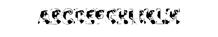 Earth School Font UPPERCASE