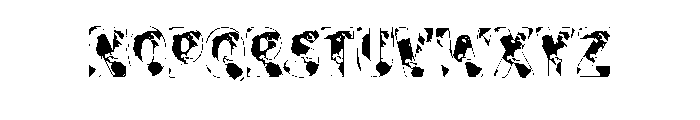 Earth School Font UPPERCASE