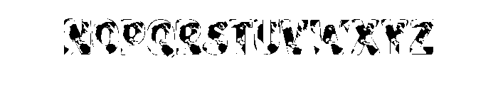 Earth School Font LOWERCASE