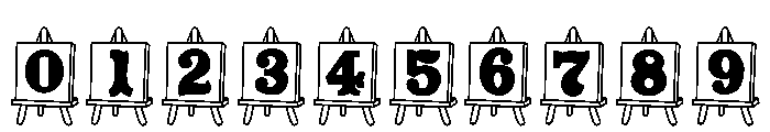 Easel Alphabet Font - WhatFontIs