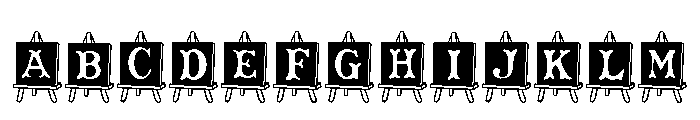 Easel Alphabet FONT